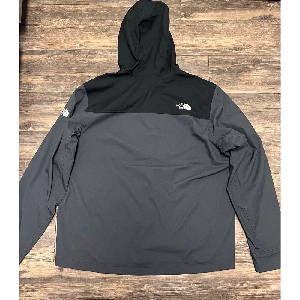 The North Face Castle Rock Softshell Jacket Hooded Gray Black Mens XL NF0A529R - Picture 4 of 14